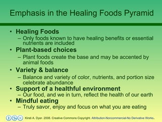 <ul><li>Healing Foods  </li></ul><ul><ul><li>Only foods known to have healing benefits or essential nutrients are included...