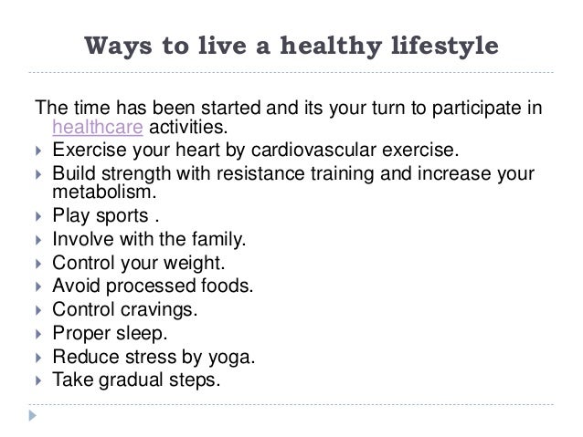 ways to live a healthy lifestyle essay