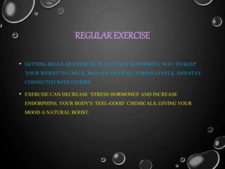 Healthy lifestyle presentation by b.n rumo copy | PPTX