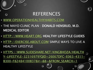 Healthy lifestyle presentation by b.n rumo copy | PPTX
