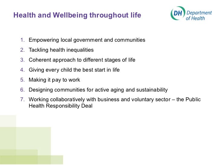 Healthy lives, healthy people