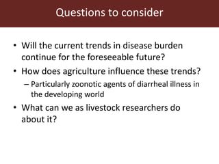 Trends in global health and food safety