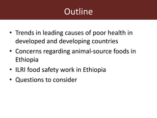 Trends in global health and food safety