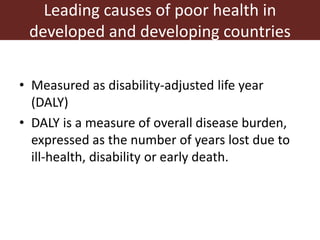 Trends in global health and food safety