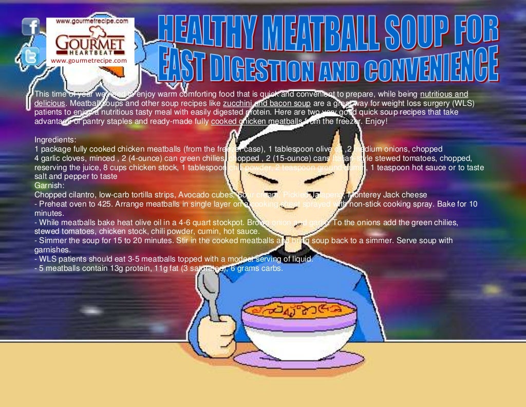 Healthy meatball soup for easy digestion and convenience