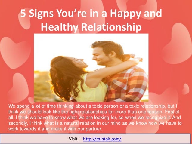 Couple in a happy and healthy relationship