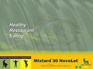 Healthy Restaurant Eating 