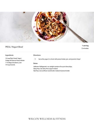 WILCOX WELLNESS & FITNESS
 