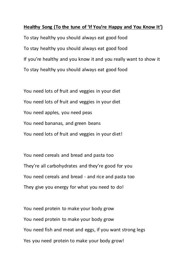 Healthy song