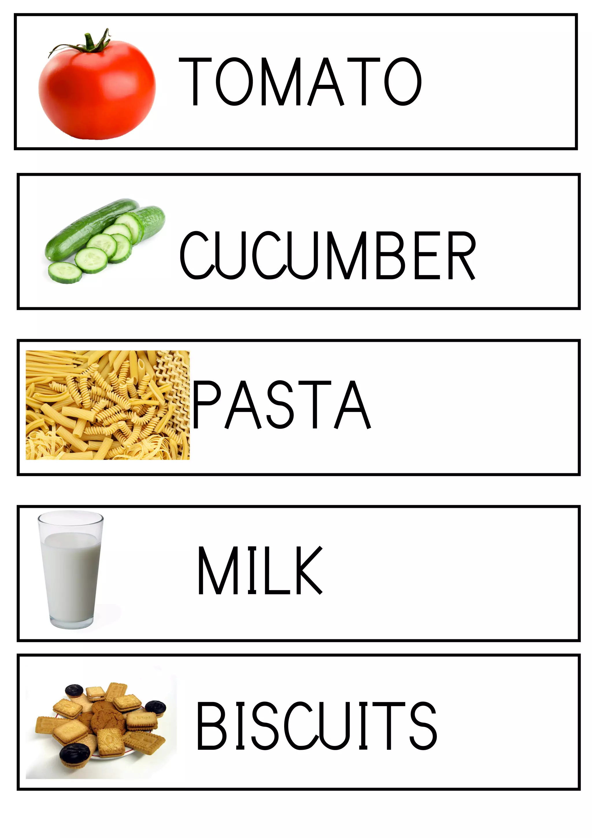 Healthy unhealthy food