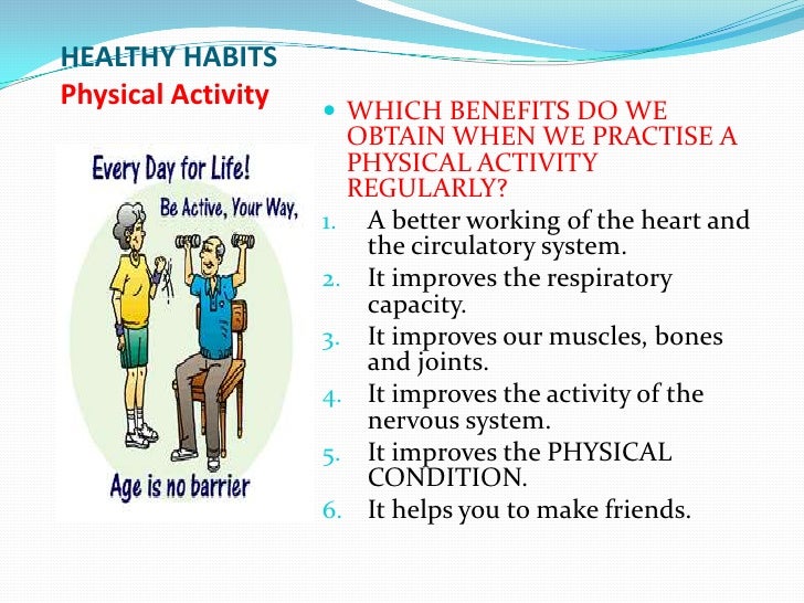 Healthy & Unhealthy Habits in your life