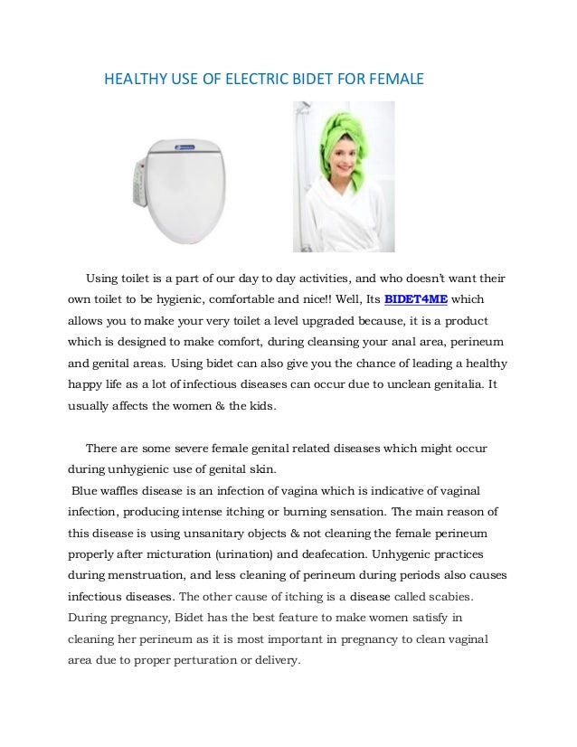 HEALTHY USE OF ELECTRIC BIDET FOR FEMALE