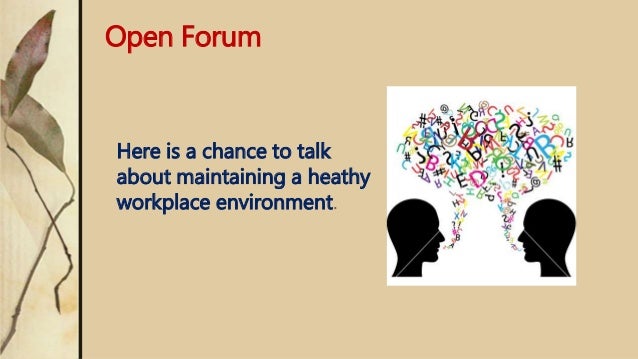 Healthy Workplace Presentation