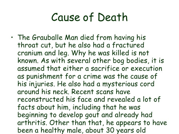 Grauballe man heaney