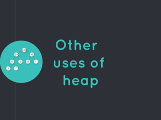 Other
uses of
heap
 