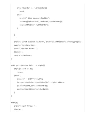 Heap, quick and merge sort | PDF