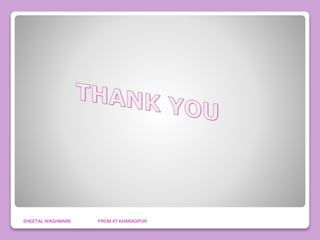 SHEETAL WAGHMARE FROM IIT KHARAGPUR
 