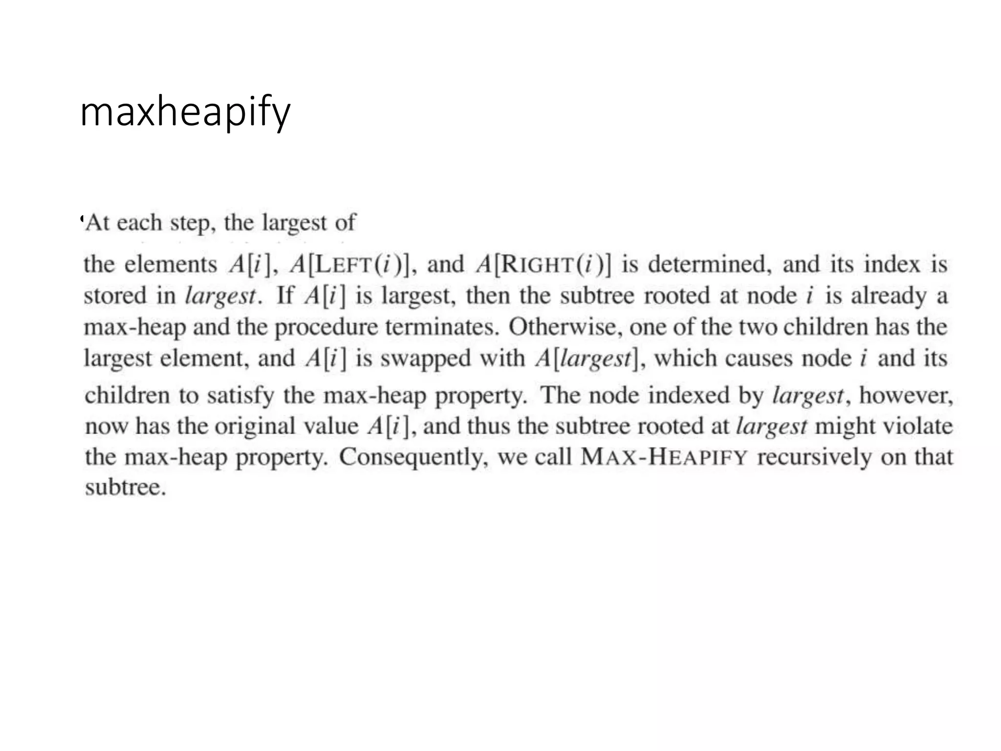 Heap Sort || Heapify Method || Build Max Heap Algorithm