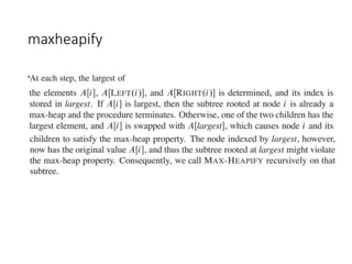 Heap Sort || Heapify Method || Build Max Heap Algorithm