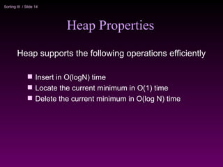 Introduction to heap sort and priority queue | PPT