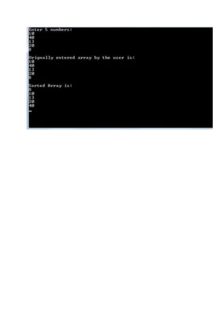 Heap sort &amp; bubble sort