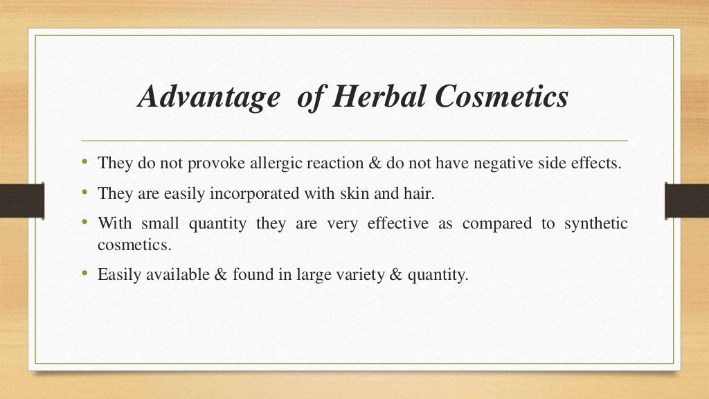 Herbal cosmetic product