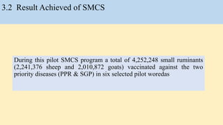 Lesson learned―Sanitary mandate contracting scheme (SMCS): LVC/PPD experience under EVA grant