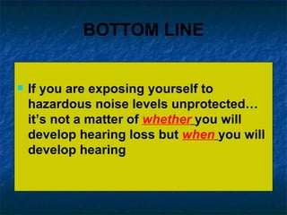 Hearing Loss Prevention | PPT