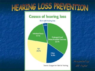 HEARING LOSS PREVENTION Presented by Bill Taylor 