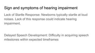 Hearing and visual impairments and it's causes | PDF