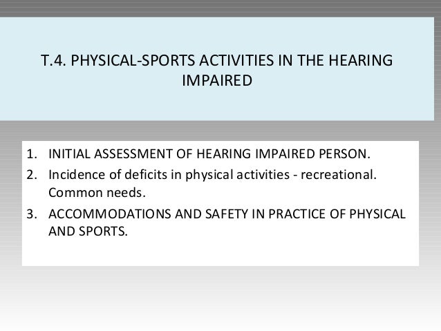 hearing impairment accommodations
