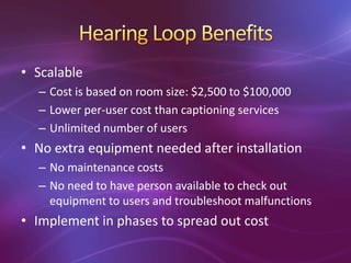 Hearing Induction Loops Powerpoint | PPTX