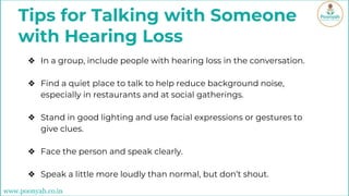 Hearing Loss In Elderly | PPTX