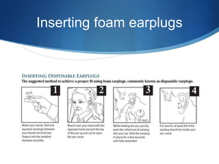 Earplug Training Hearing loss prevention | PPTX