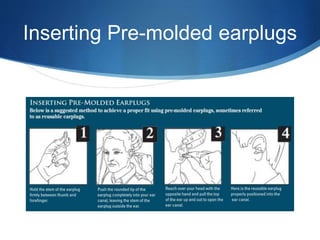 Earplug Training Hearing loss prevention | PPTX