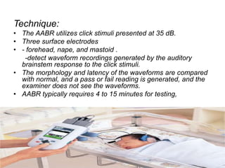 Hearing screening newborn | PPTX