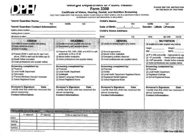 ccsd hearing screening training powerpoint 2014 dph form 3300