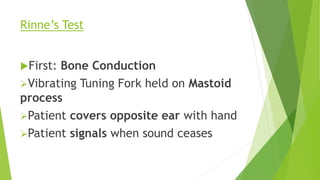 Tes Rinne Hearing tests | PPTX
