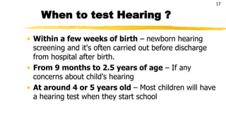Hearing Tests for Children | PPTX