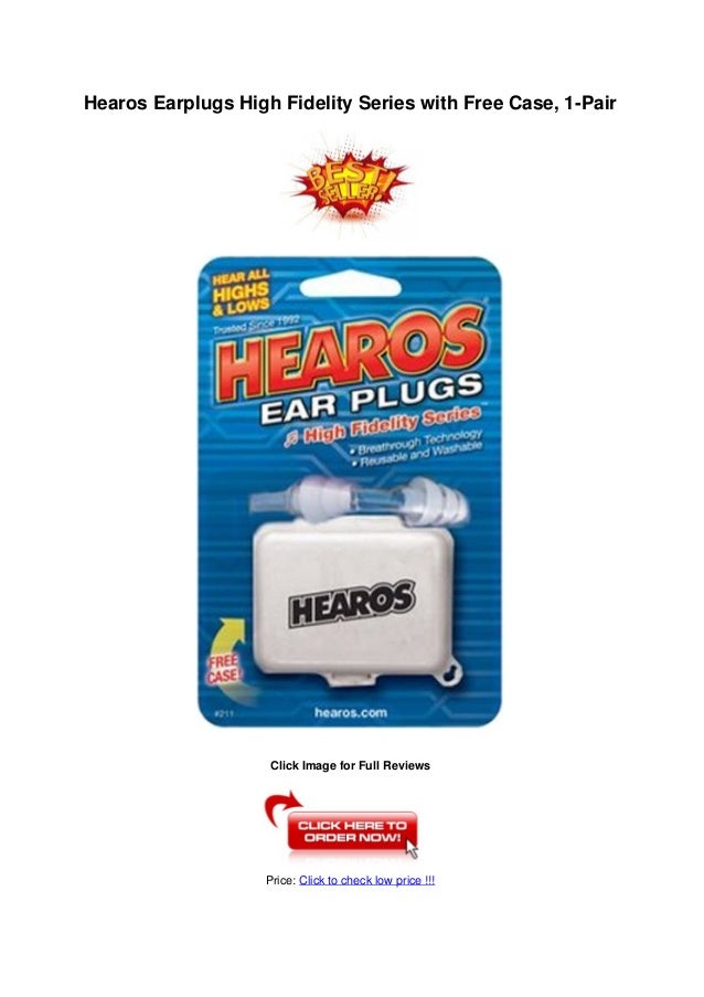 Hearos earplugs high_fidelity_series_with_free_case_1pair