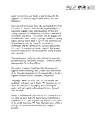 Hear Our Voices Study