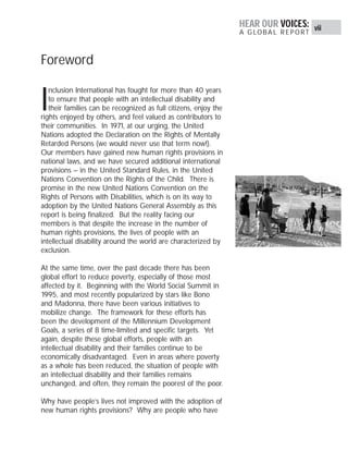 Hear Our Voices Study