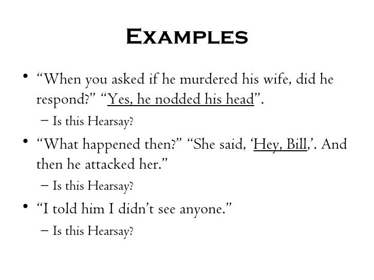 hearsay