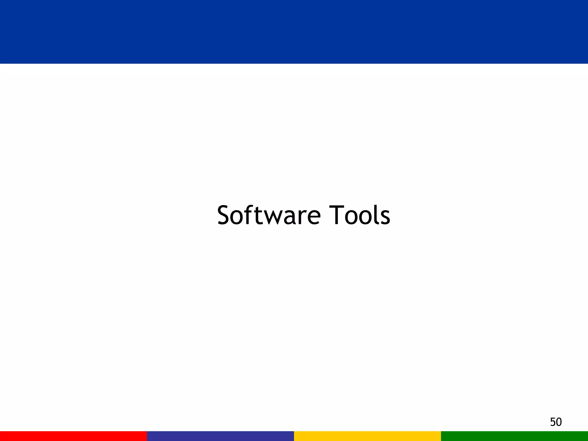 Software Tools 