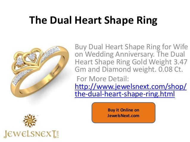 heart shape gold ring design