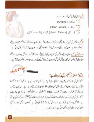 Heart and cholesterol urdu