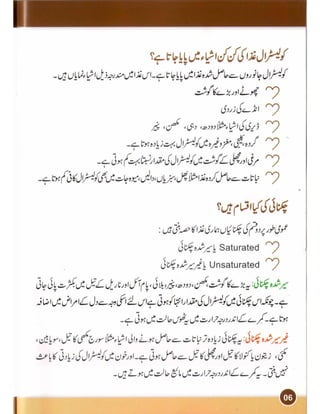 Heart and cholesterol urdu