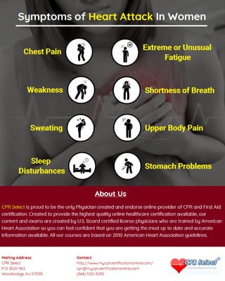8 Common Symptoms of Heart Attack In Women 
