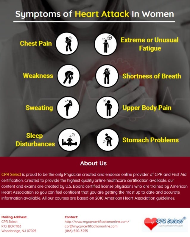 8 Common Symptoms Of Heart Attack In Women