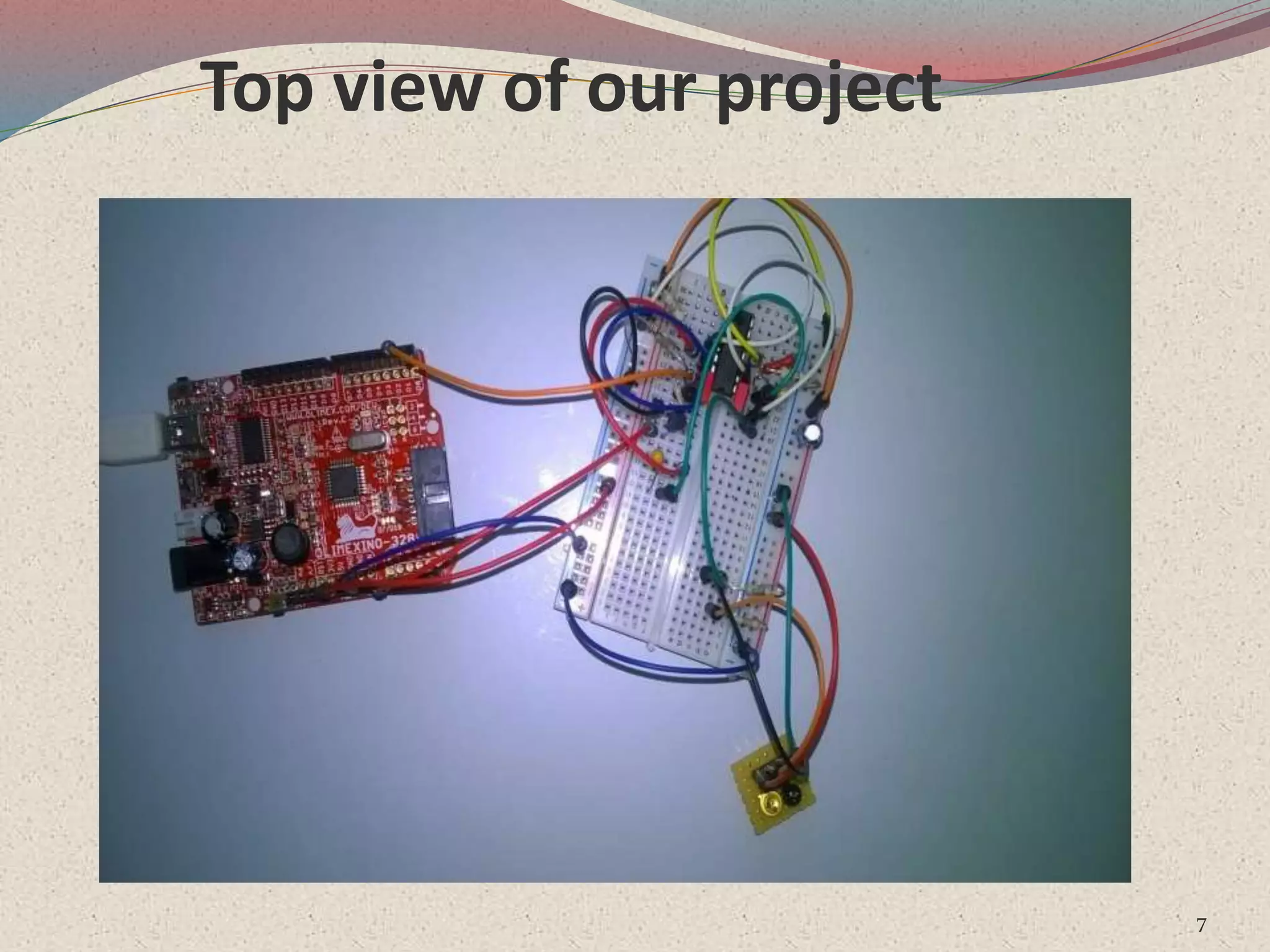 Top view of our project
7
 